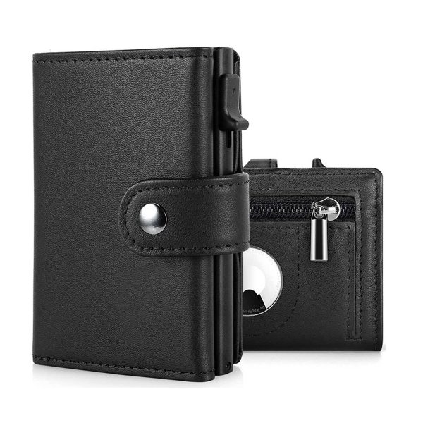 Genuine leather RFID anti-theft card holder - Image 2