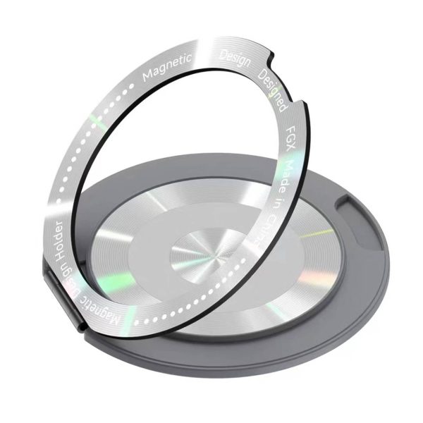 Magnetic Aluminum Phone Stand | 360° Rotation & Dual Use
