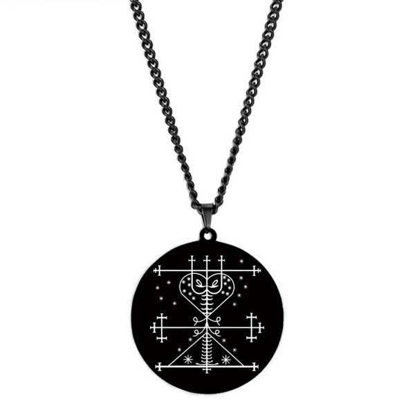 Stainless steel symbol amulet pendant necklace - Image 7