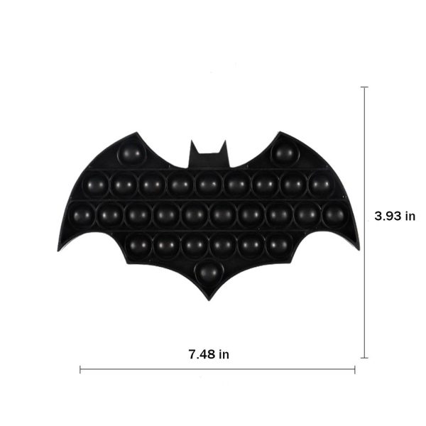 Halloween Colorful Bat Shaped Push Pop Bubble Ball Toy - Image 8