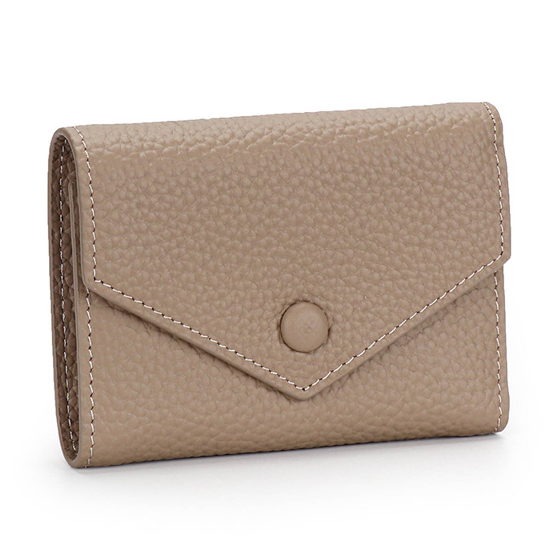 Genuine Leather Simple folding envelope coin wallet - Image 5