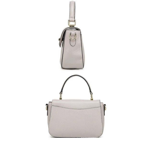 Women's Genuine Leather Top Handle Crossbody Purse - Image 5