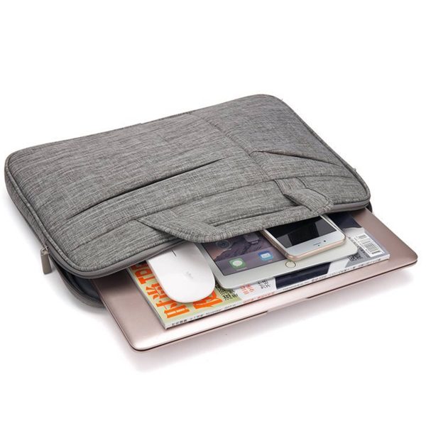 Canvas Laptop Bag 15.6 Inch Briefcase - Image 4