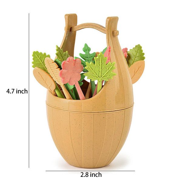 Mini Bucket Fruit Fork Set - Image 4