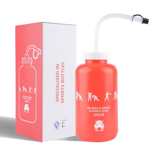 34oz Sports Bottle With Long Straw - Image 2