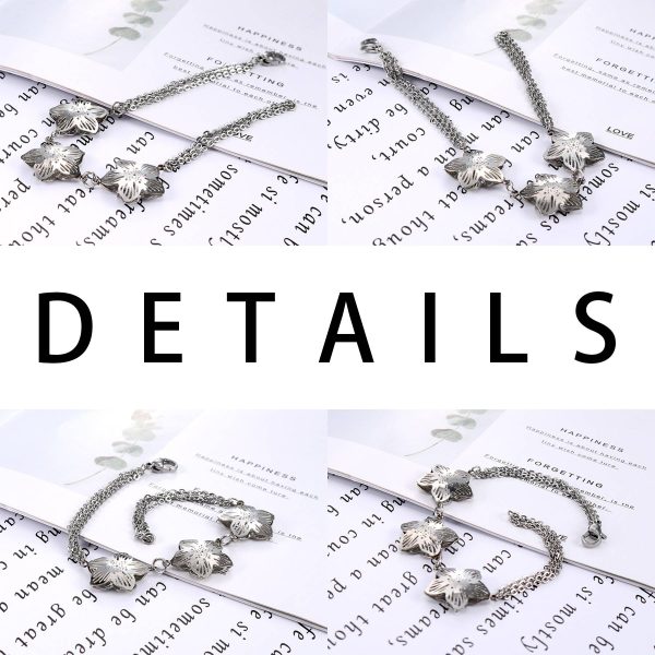 Alloy Snowflake titanium bracelet - Image 3