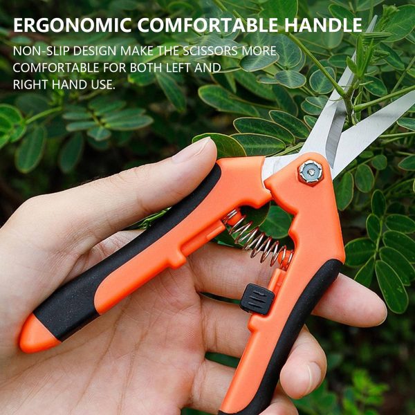 Straight Stainless Steel Blade Gardening Scissors - Image 3