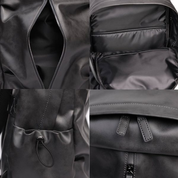 PU Leather Backpack for men - Image 3