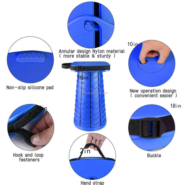 Adjustable Portable Folding Stool for Outdoor Fishing - Image 6