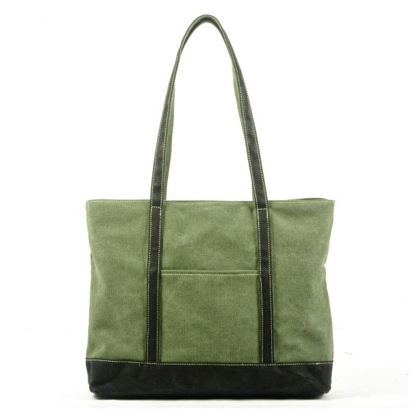 Multicolor Canvas Water-resistant Tote Bag - Image 7