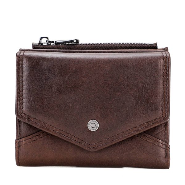 Genuine Leather RFID Anti-thief Zippered Wallet - Image 2
