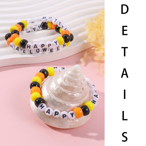 Acrylic Plastic Simple barrel letter bracelet - Image 2