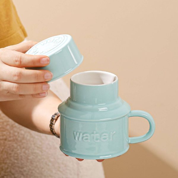 15oz Durable Ceramic Mug w/ Handle and Large Capacity - Image 7