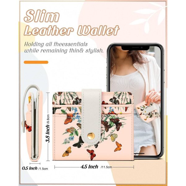 Women Portable Durable Thin Cute RFID Leather Wallet - Image 8
