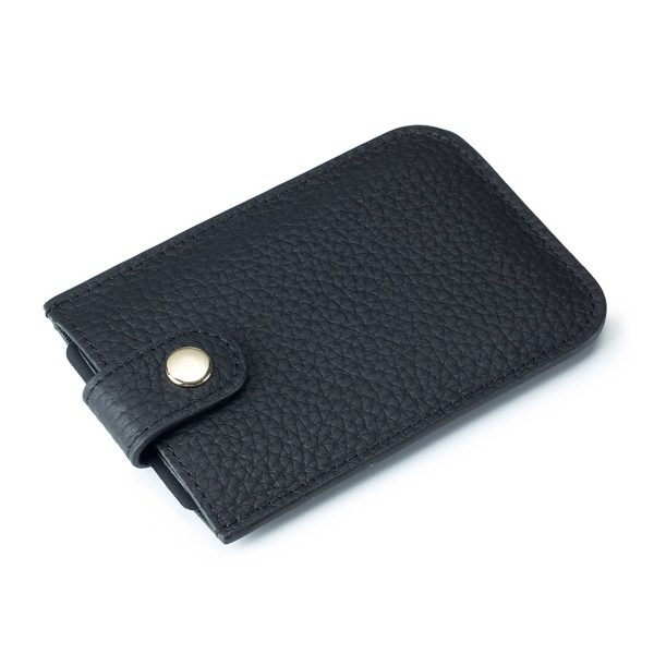 Genuine Leather portable slim coin purse/Wallet card case - Image 3
