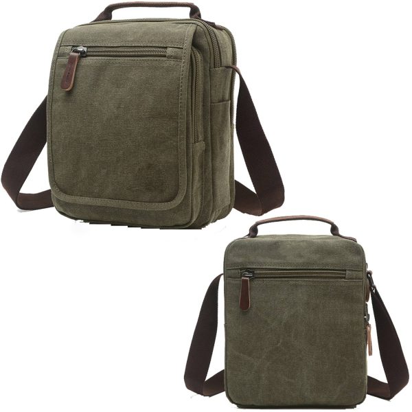 Canvas cross-body bag for man - Image 3