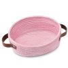 Large Capacity Durable Foldable Cotton Rope Storage Basket - Image 3