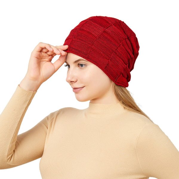 Men Lined Knit Warm Thick Binie Hat - Image 17