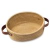 Large Capacity Durable Foldable Cotton Rope Storage Basket - Image 2