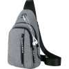 Small Water Resistan Crossbody Waist Bag With Earphone Hole - Image 2