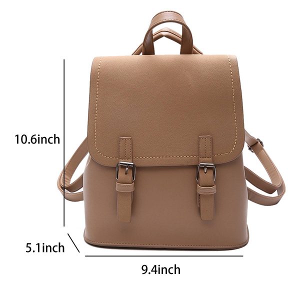 PU Leather Stylish Small Backpack Bag for Women - Image 6