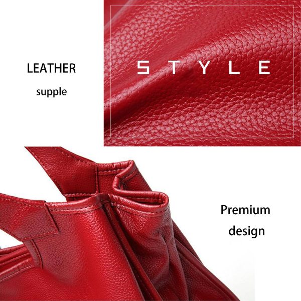 Genuine Leather stylish shoulder tote bag - Image 4