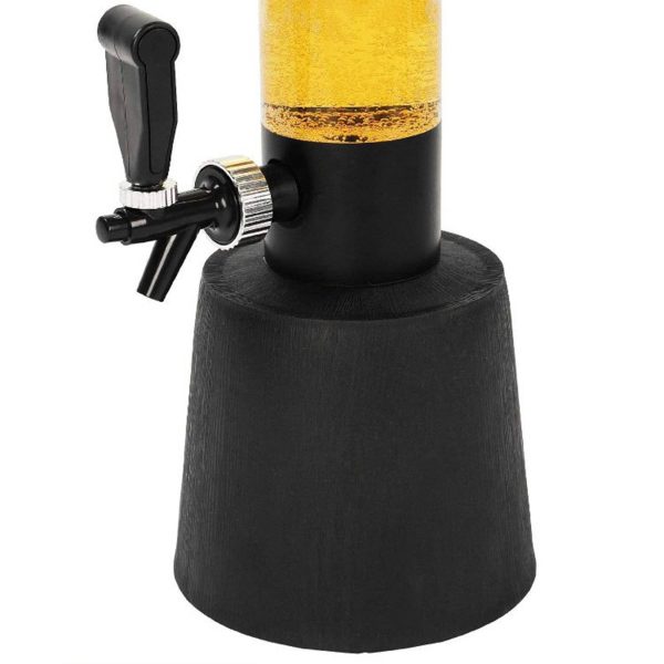 Plastic 3L Beer Clear Beverage Tower - Image 3