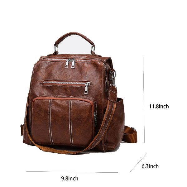 PU Convertible Waterproof Backpack for woman - Image 4