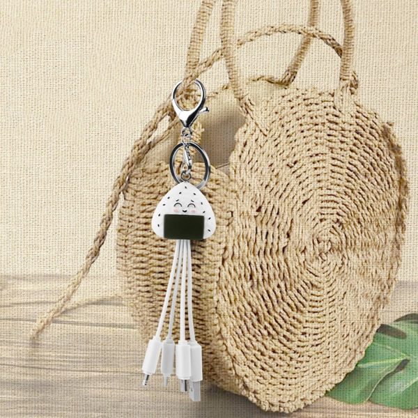 3 in 1 Cartoon Charging Cable Keychain - Image 4