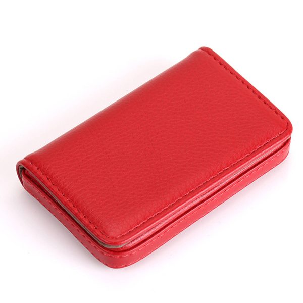 PU leather magnetic business card bag wallet - Image 3