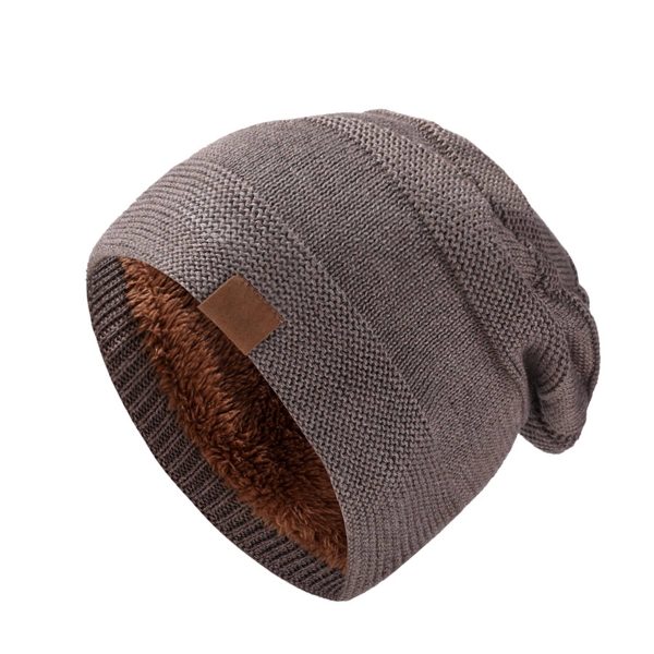 Solid Color Beanie Winter Warm Knitted Hat - Image 5