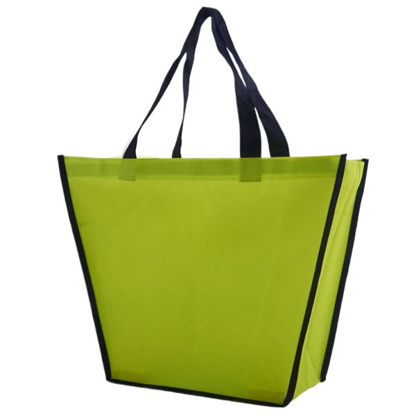 Custom Trapezoid Reusable Non-Woven Tote Bag w/ Handle - Image 3