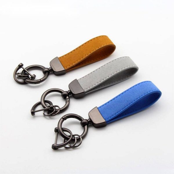 Universal Rotatable Leather Keychain - Image 2