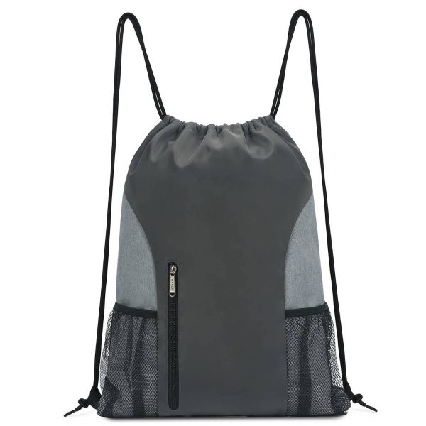 Sports Gym Water Resistant Drawstring Backpack for Women Men - Image 3