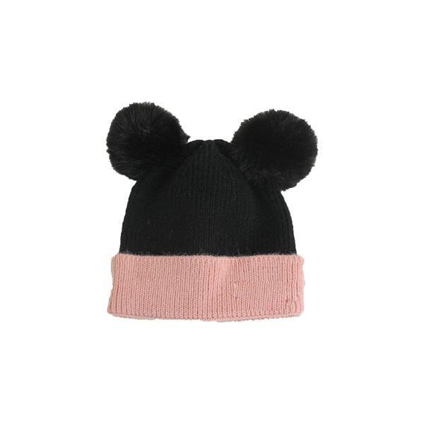 Double ball wool cap beanie for children - Image 2