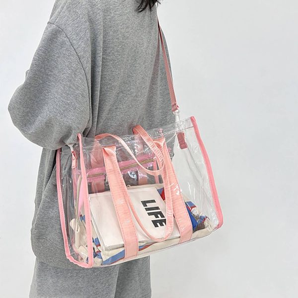 Durable And Spacious Transparent PVC Waterproof Beach Bag - Image 4