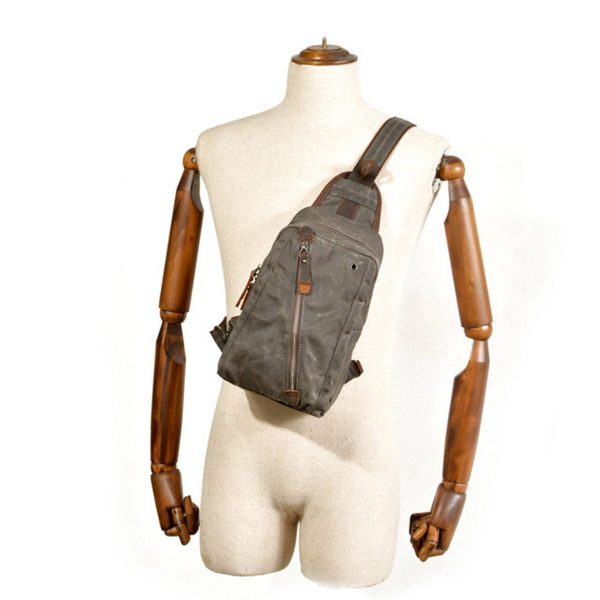 Canvas Ventilate Cross-body Backpack - Image 6