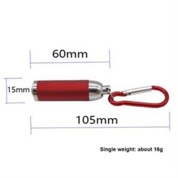 Mini Aluminum LED Flashlight Keychain - Image 6