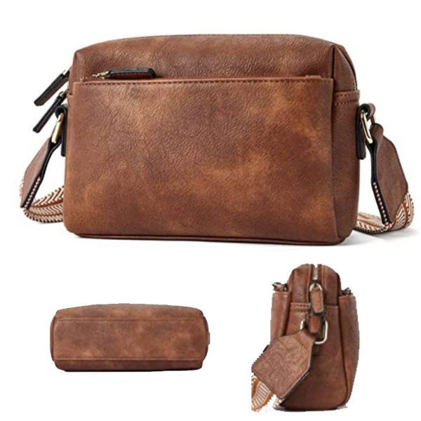 PU small colored shoulder strap crossbody bag - Image 5