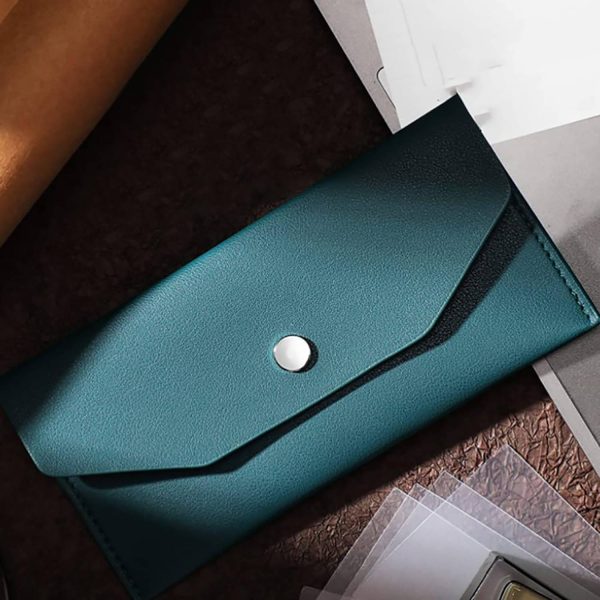 Convenient And Durable PU Leather Envelope Wallet - Image 9