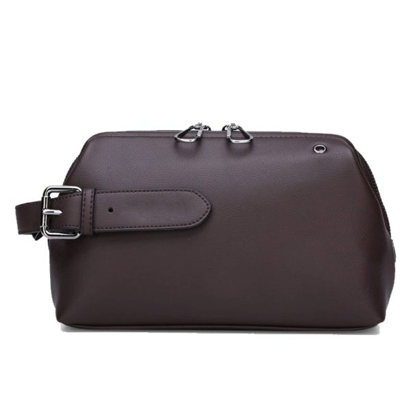PU Men's large capacity soft leather handbag wallet - Image 2