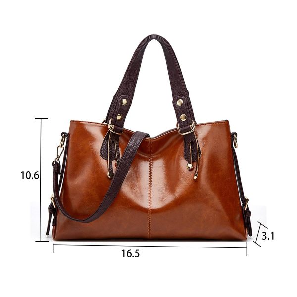 PU Large Capacity Tote Crossbody Bag - Image 6