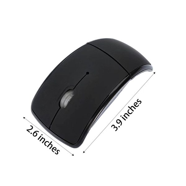 Wireless Folding Mouse USB 2.0 Receiver for PC Computer - Image 5