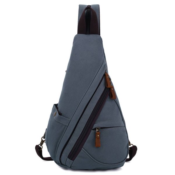 Canvas Small Crossbody Backpack Casual Daypack for Men Women