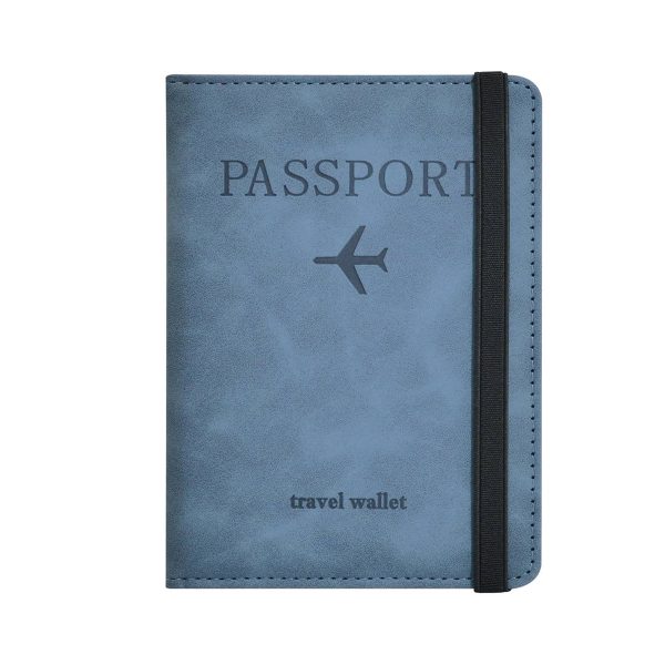 Stylish Pu Leather Rfid Travel Passport Holder - Image 5