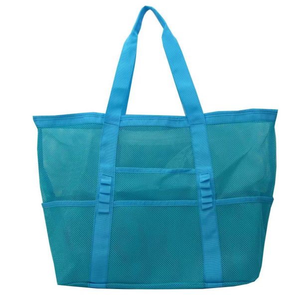 Nylon Mesh Portable Beach Tote Bag - Image 3