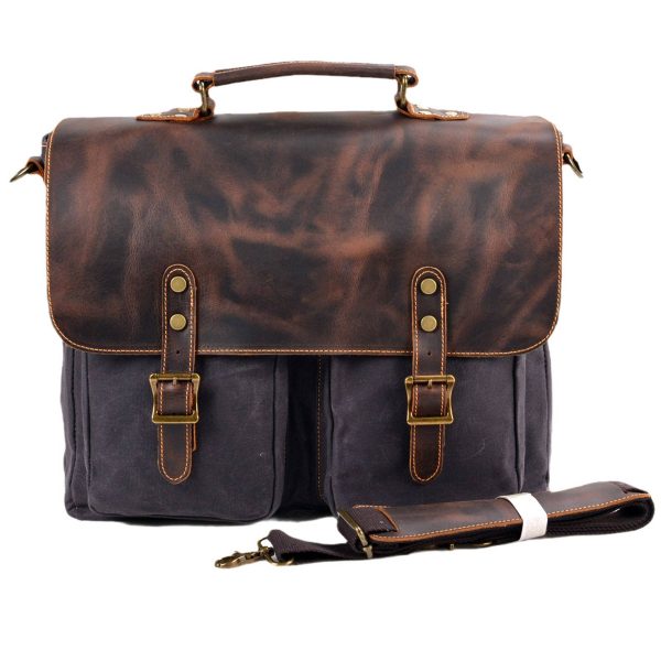 Genuine Leather multicolor Messenger Bag - Image 2