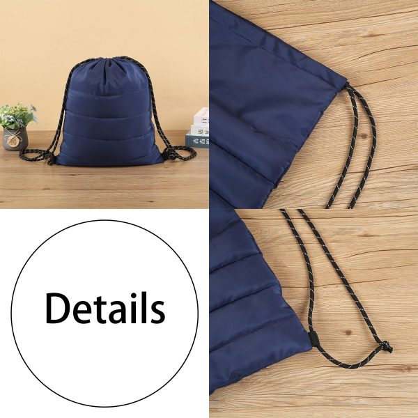 Polyester Portable Drawstring Cuff Sports Storage Bag - Image 3