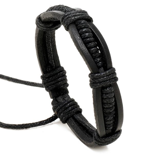 PU Simple hand-woven men's bracelets