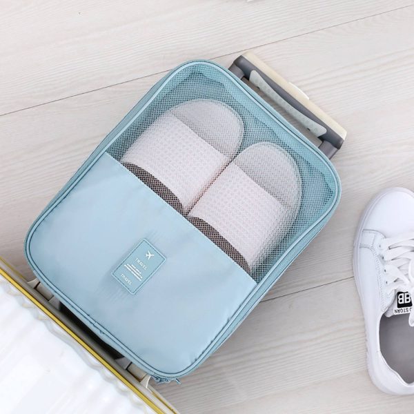 Travel Waterproof Double-Layer Dustproof Shoe Bag - Image 10
